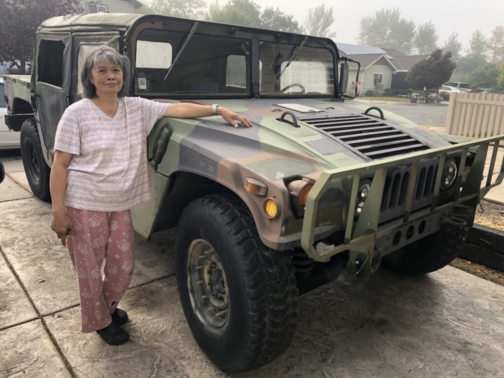 Lucita and our M1097R1 HMMWV Humvee