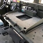 M1097R1 HMMWV front radio tray passenger side